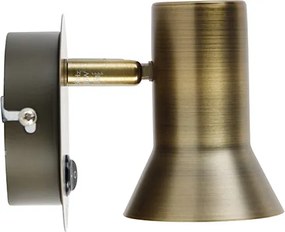 Spotlight de perete din bronz, rotativ și înclinabil, cu întrerupător - Karin 1