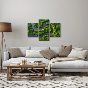 Tablou - Peisaj forestier cu râu (90x60 cm)