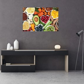 Tablou - Alimente sănătoase (90x60 cm)