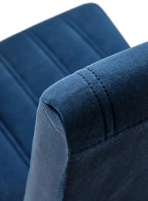 Scaun Diego 2 velvet albastru