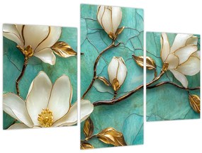 Tablou - Magnolii 3D (90x60 cm)