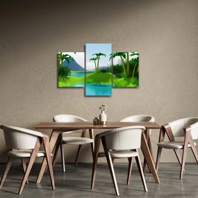 Tablou - Lac în junglă (90x60 cm)