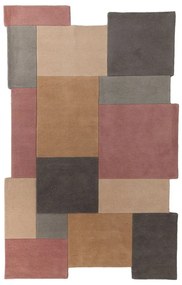 Covor din lână Flair Rugs Collage Earthy, 150x240 cm