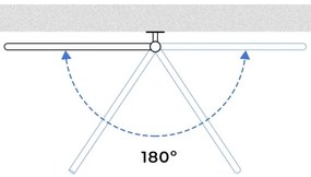 Uscător electric rotativ pentru prosoape FOUETTE 128W/230V 64,6 cm IP44 negru