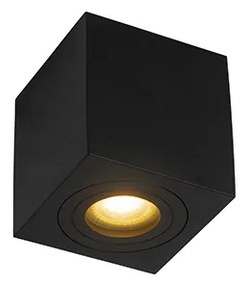 Spotlight modern pătrat pentru baie negru - Capa