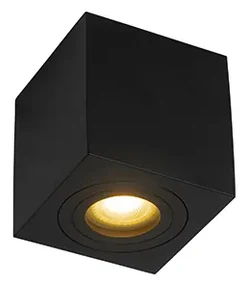 Spotlight modern pătrat pentru baie negru - Capa