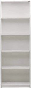 Biblioteca Adore Nurdan, 5 rafturi, Alb, 58x170x23 cm