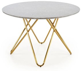 Masa de bucaterie Bonello, gri/aurie