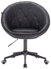 HC8516K Scaun Negru cu Bază Neagră