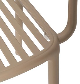 Scaun de dining bej din plastic Alia – Ixia