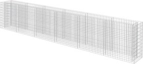 vidaXL Strat înălțat gabion, 540 x 50 x 100 cm, oțel galvanizat