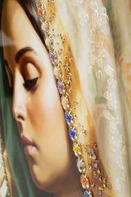 Mauro Ferretti Pictură pe pânză lăcuită Madonna -a- cu ramă cm 72x4x100 | Aosom Romania
