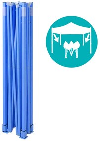 Pavilion pliant 2,9x2,9m-alb