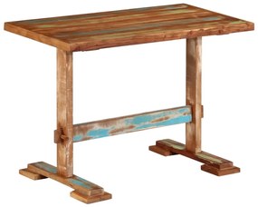 vidaXL Masă de bucătărie, 110x55x78 cm, lemn masiv reciclat