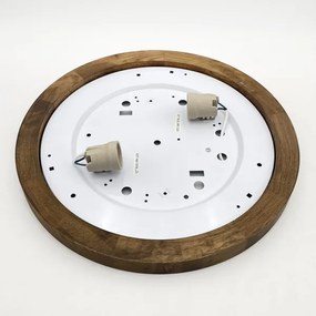 Plafonieră Brilagi BELLADONNA 2xE27/15W/230V d. 40 cm alb/stejar nuc