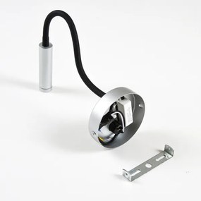 Lampă LED flexibilă de perete Brilagi MAYA LED/3W/230V 4000K argintiu