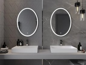 Mexen Elz oglindă de baie iluminată 60 x 80 cm, LED 6000K, antiaburire - 9802-060-080-611-00