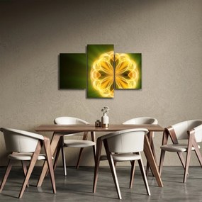 Tablou cu floare galbenă (90x60 cm)