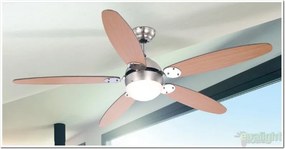 Lustra Ventilator cu palete ventilatie in doua culori Azura 0308 GL