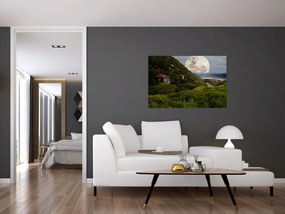 Tablou - peisaj cu luna (90x60 cm)