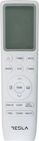 Aparat de aer conditionat cu invertor si difuzor de aroma Tesla TT35TPPB-1232IHWAM, 12000 BTU, 35 m², A+++, 8 viteze, Wi-Fi, Algoritm AI, sterilizare UVC, flux 3D, Negru