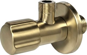 Robinet colțar 02  1/2" x 3/8" Brush Gold