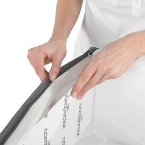 Cutii de depozitare pentru haine 2 buc. din material textil cu vacuum/cu pereți întăriți 50x65x27 cm Black Edition – Compactor