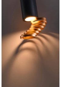 Spot TUBA 1xGU10/15W/230V negru/cupru