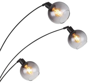 Lampadar, lampa de podea design modern Seymour negru