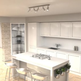 Spot PRESTON 5xGU10/40W/230V alb/crom