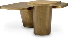 Set de 2 masute LUX, Aluminiu, Alama Vintage, Pierro, 119613 HZ