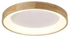 Lustra LED aplicata moderna design lemn natural Ã45cm Silvam