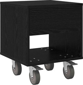 vidaXL Noptieră Stejar Negru 40,5 x 40 x 48 cm Lemn compozit