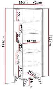 Raft Nevatas 05 (Negru + lucios Negru + auriu) . 1104876