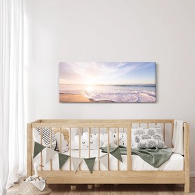 Tablou cu plaja cu nisip (120x50 cm)