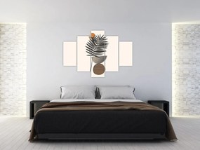 Tablou - Abstracție cu frunze de palmier (150x105 cm)