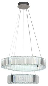 Lustră LED dimabilă pe cablu LED/65W/230V 3000-6500K crom + telecomandă