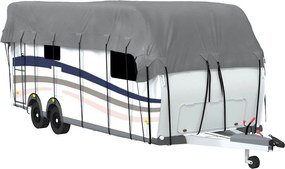 vidaXL Husa de rulota gri 800x300 cm Tesatura netesuta