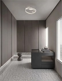 Lustra aplicata LED CCT OLIA aluminiu alb