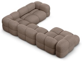 Colțar maro (cu colț pe partea dreaptă/în formă de "U") Loretto – Cosmopolitan Design