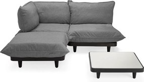 Set de grădină Paletti Medium cu masă, culori multiple - Fatboy Culoare: gri piatră