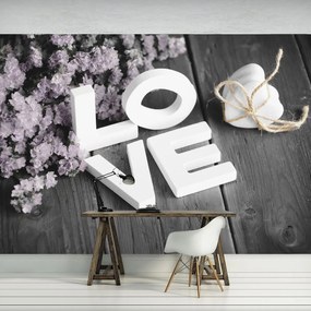 Fototapet - Inscripție  iubire (254x184 cm), în 8 de alte dimensiuni noi