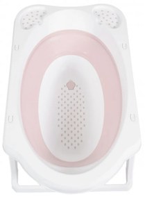 Cadita pliabila cu stender pentru bebelusi si copii NOVOKIDS™ Maoui Folding Tub, Baita bebe, Forma ergonomica, Dimensiuni 84x48x23 cm, Supapa