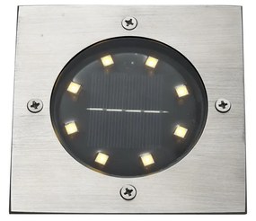 Set de 6 spoturi de sol din aluminiu pătrate, inclusiv LED IP65 Solar - Terry