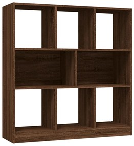 826380 vidaXL Bibliotecă, stejar maro, 97,5x29,5x100 cm, lemn prelucrat