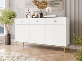 Comodă Probazzo 3D3SZ (Alb + auriu) . 1103669