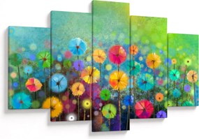 Tablou - Flori abstract (150x105 cm)