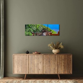 Tablou - Panorama (cu ceas) (90x30 cm)