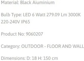 Pendul LED pentru exterior design modern IP65 Carina negru