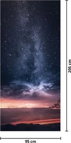 Fototapet pentru ușă - Cerul înstelat (95x205cm)